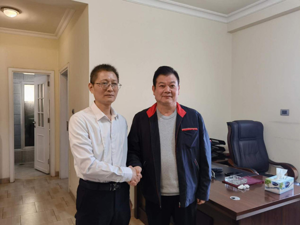 PP王者电子公司董事长王元旦一行访问中铁二局埃塞分公司